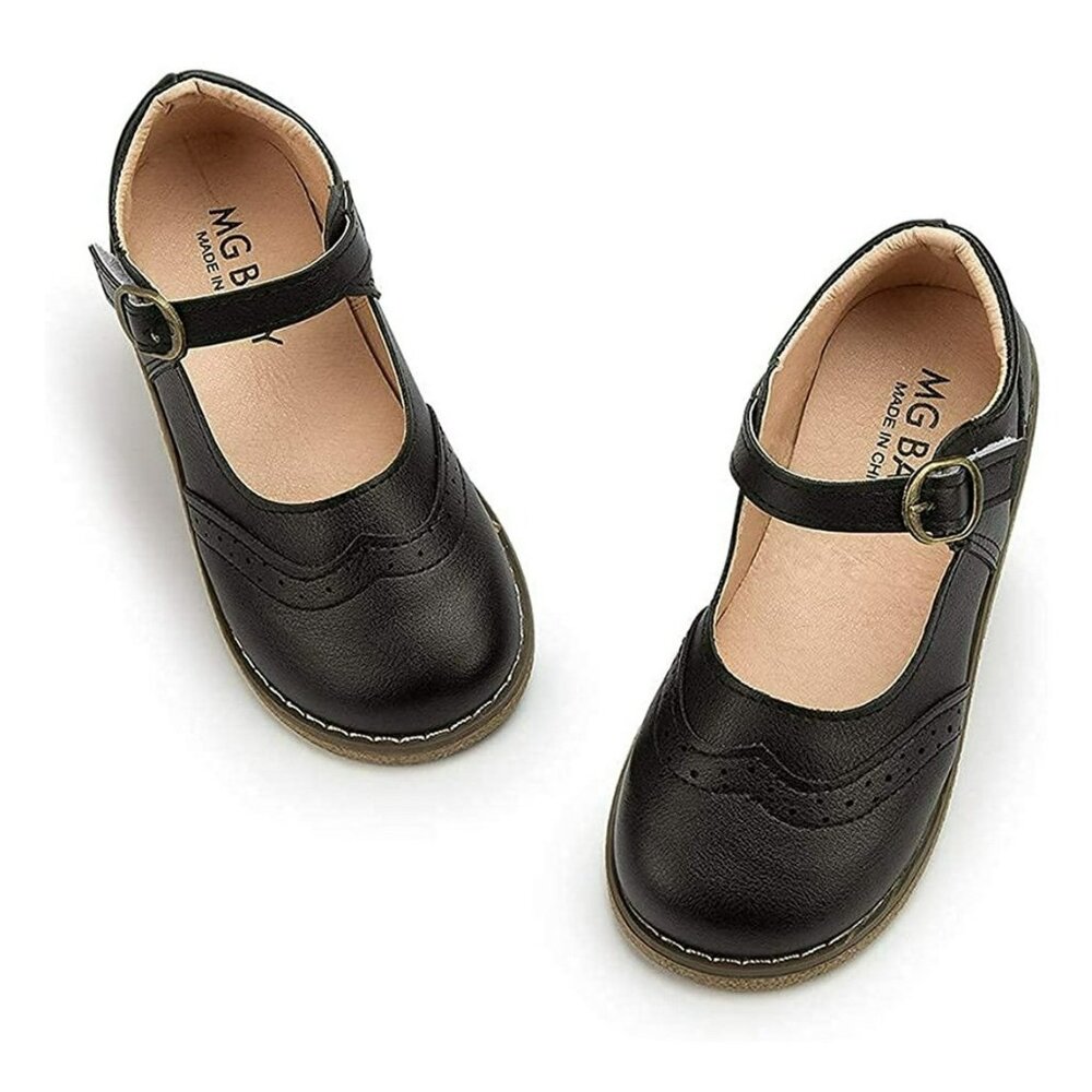 Toddler Little Girl Mary Jane Dress Shoes Ballet Flats for Girl Party School Sho